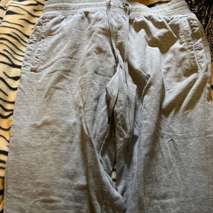 Gray, sweats